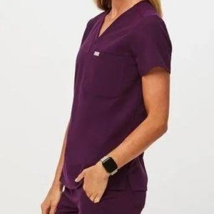 Women’s Deep Purple Catarina One-Pocket Scrub Top - M